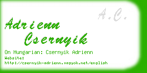 adrienn csernyik business card